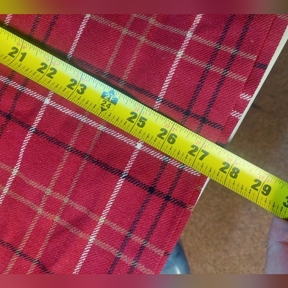 James Pringle Weavers of Inverness Scottish Kilt Red Plaid Wool 14 UK16 - Picture 8 of 9